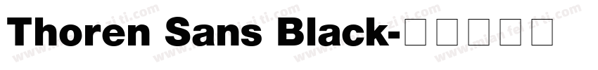 Thoren Sans Black字体转换